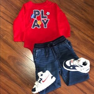 🛎 Garanimals Sports Red Onesie (SALE!) (12 Months)